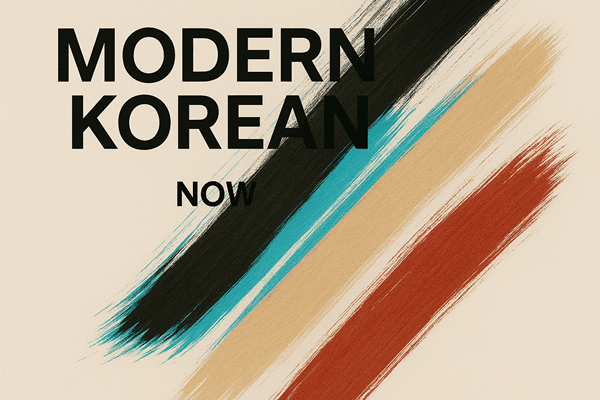 Modern Korean editorial styling, minimal set