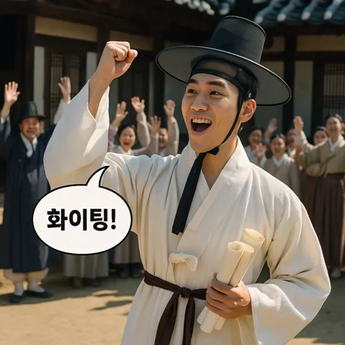 Smile and say 'Fighting!' back