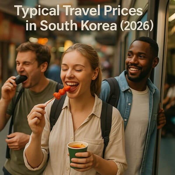 South Korea Travel Price Guide 2026 | Typical Costs Explained (Korea travel cost 2026)