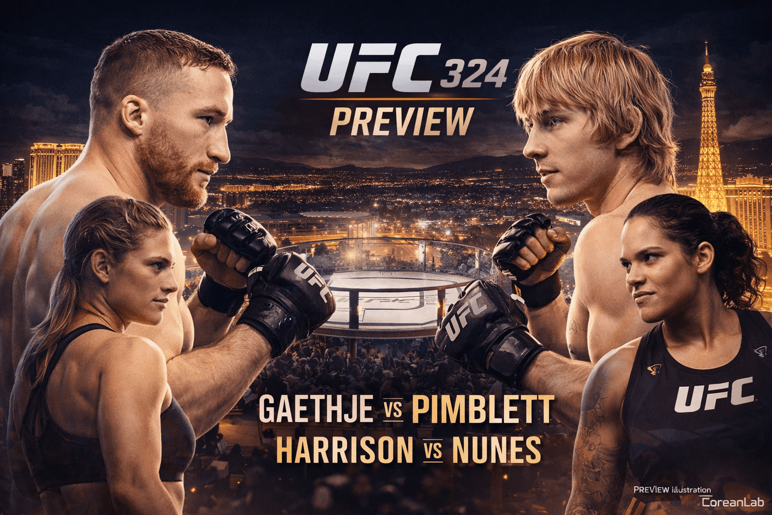UFC 324 Preview: Gaethje vs Pimblett, Harrison vs Nunes